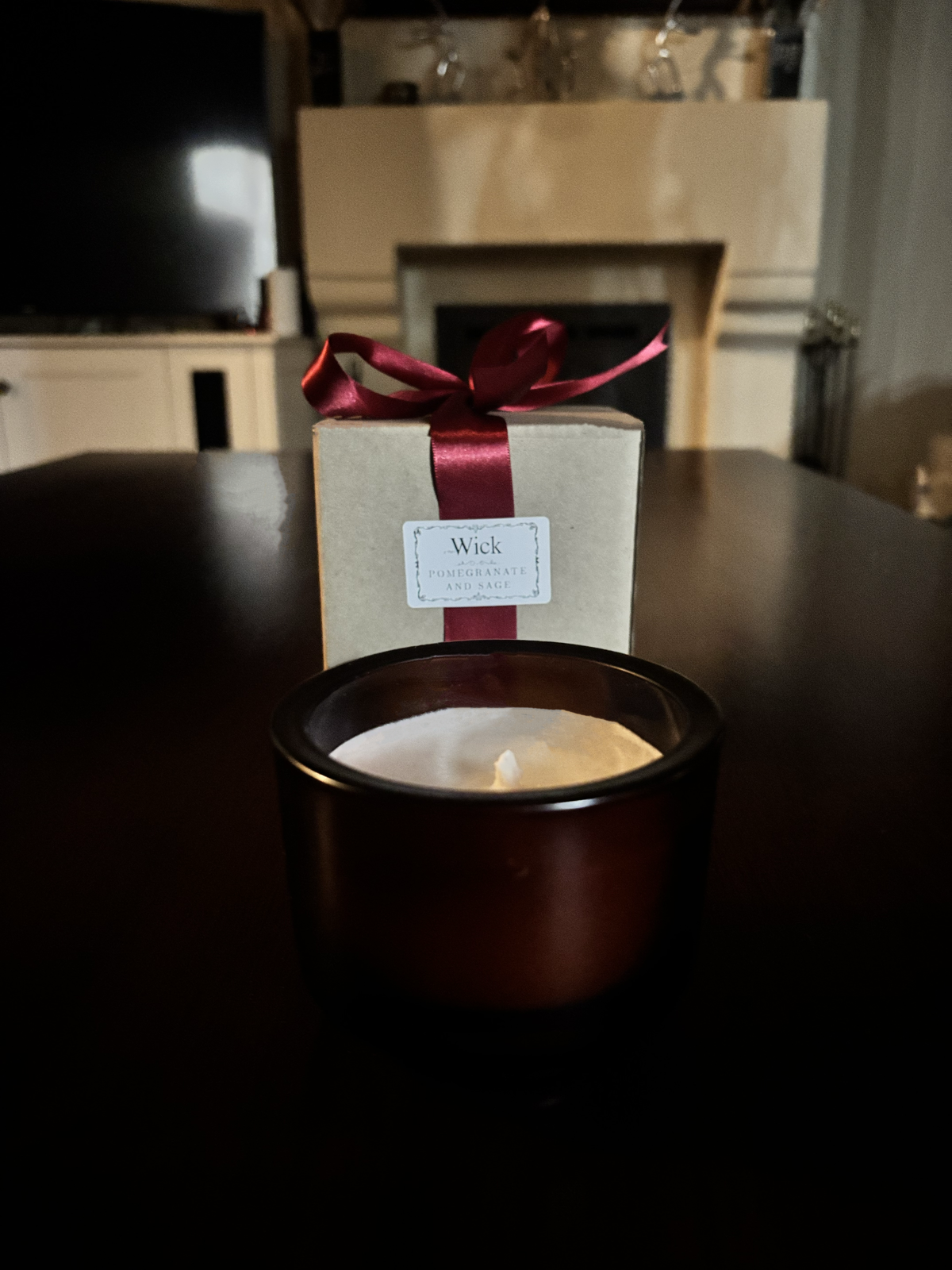 Pomegranate & Sage Scented Candle